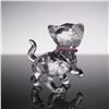 Image 2 : Swarovski Crystal Figurine, Kitten with Pink Collar