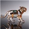 Image 3 : 3pc Swarovski Crystal 2010 SCS Tiger Figurines & Endangered Wildlife Plaque