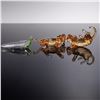 Image 5 : 3pc Swarovski Crystal 2010 SCS Tiger Figurines & Endangered Wildlife Plaque