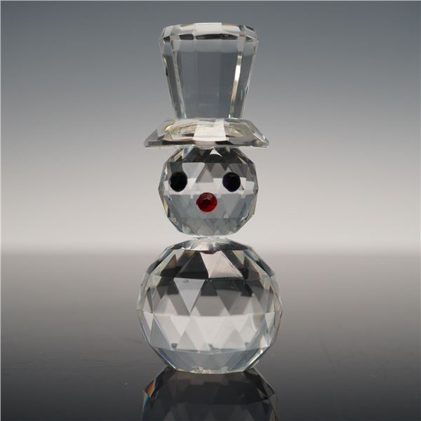 Cut Glass Snowman Figurine