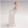 Image 4 : 2pc Lladro Porcelain Figurines, Boy Yawning and Boy Kissing