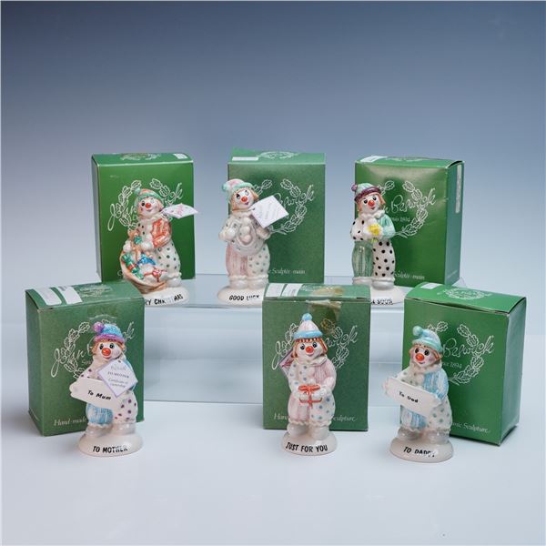 6pc Beswick Porcelain Little Lovables Clown Figurines