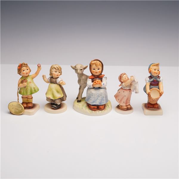 5pc Goebel Hummel Figurines- Girls at Play and Daily Tasks