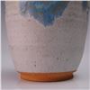 Image 4 : Studio Pottery Stoneware Vase with Blue Streaked Glaze