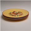 Image 4 : 3pc Taylor Smith and Taylor Rooster Dinner Plates