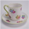 Image 2 : 2pc Shelley Miniature Demitasse Cup and Saucer, Yutoi Floral