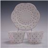 Image 1 : 3pc Shelley Fine Bone China Teacup Set Pink Polka Dot 13748