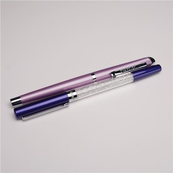2pc Swarovski Crystal Pens, Starlight and Stardust