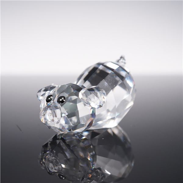 Swarovski Crystal Figurine, Lovlots Pioneers Piggy Pong Pig