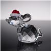 Image 2 : Swarovski Crystal Figurine, Mouse with Santa's Hat