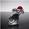 Image 3 : Swarovski Crystal Figurine, Mouse with Santa's Hat