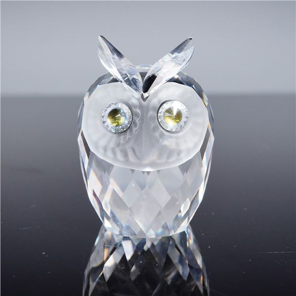 Swarovski Crystal Figurine, Owl