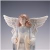 Image 4 : Lladro Porcelain Tree Topper Figurine, Angelic Cymbalist 1005876
