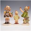 Image 2 : 3pc Goebel Hummel Figurines- I Bought You A Gift, Little Visitor & Spring