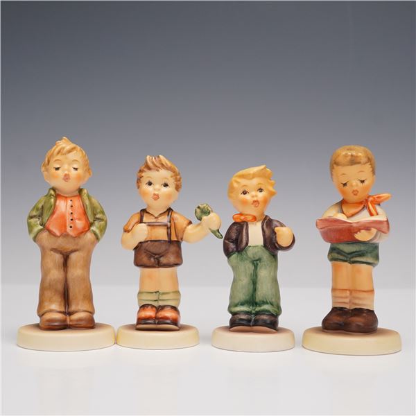 4pc Goebel Hummel Boyhood Memories Figurines