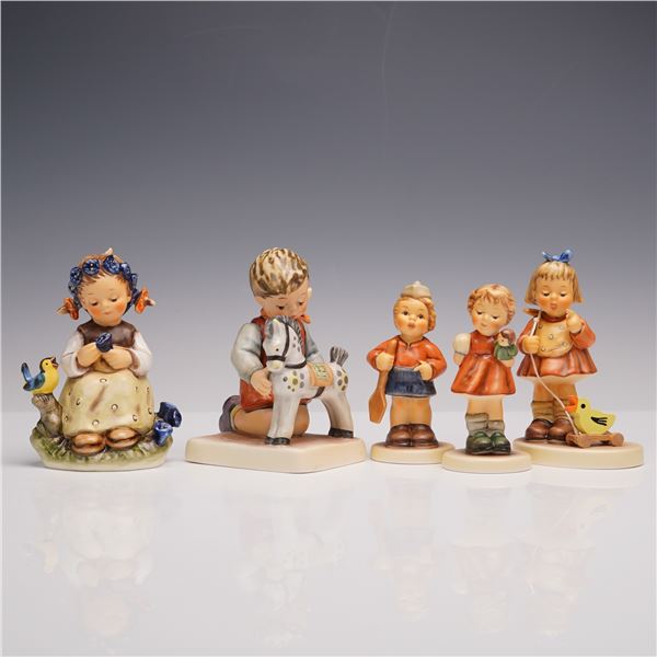 5pc Goebel Hummel Figurines, Children being Children with Toys