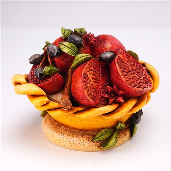 Harmony Kingdom Covered Box Figurine, Pomegranate