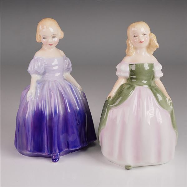 2pc Royal Doulton Figurine Grouping Marie HN1370 and Penny HN2338