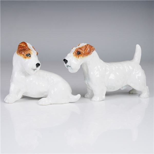 2pc Royal Doulton Figurines Sealyham Terrier Dogs HN2508 and HN1032
