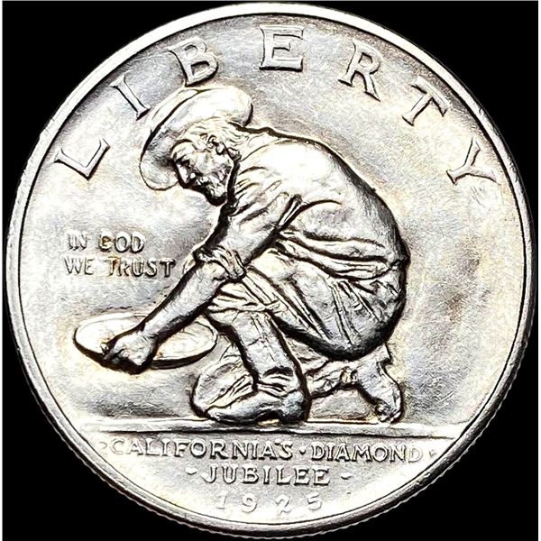 1925-S Silver California Diamond Jubilee Half  Dollar UNCIRCULATED