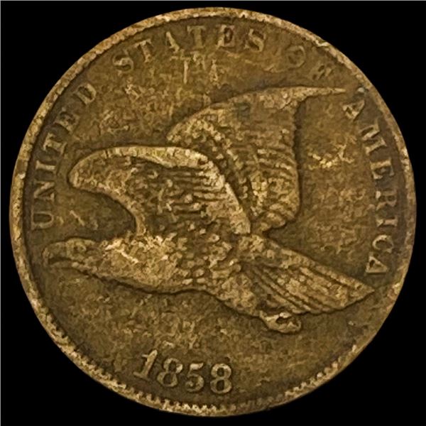 1858 Copper-Nickel Flying Eagle Cent LIGHTLY  CIRCULATED