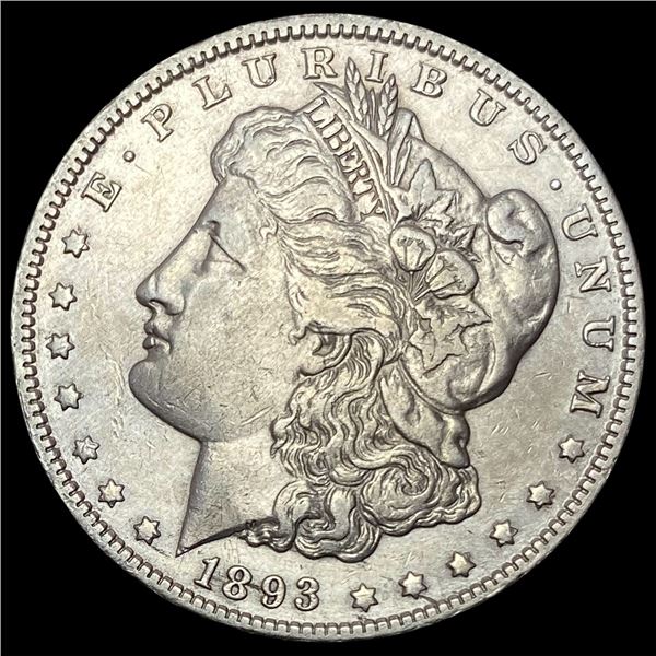 1893 Silver Morgan Dollar CLOSELY  UNCIRCULATED
