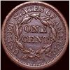 Image 2 : 1854 Braided Hair Large Cent CLOSELY  UNCIRCULATED