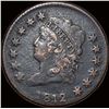 1812 Classic Head Large Cent NEARLY  UNCIRCULATED
