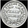 Image 2 : 1853 Arrows Seated Liberty Half Dime HIGH GRADE