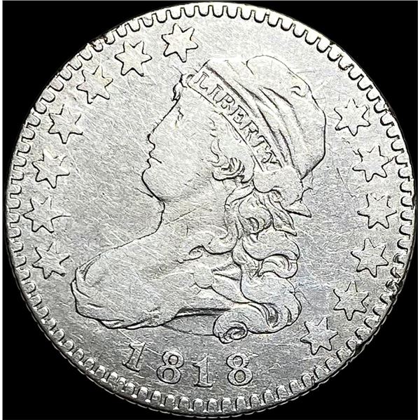 1818 Capped Bust Quarter NICELY CIRCULATED