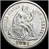 1891 Seated Liberty Dime NEARLY UNCIRCULATED