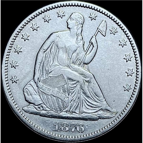 1876-CC Seated Liberty Half Dollar CHOICE AU