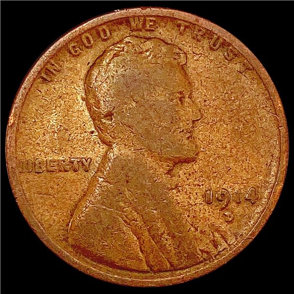 1914-D Wheat Cent LIGHTLY CIRCULATED