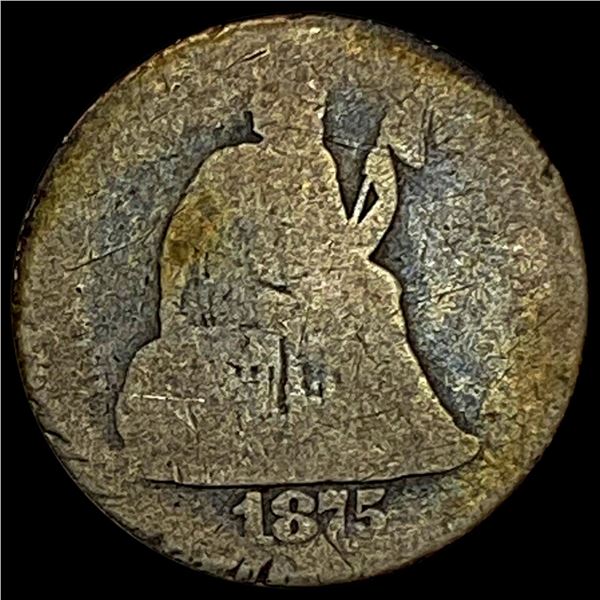 1875 Seated Liberty Silver Coin NICELY CIRCULATED