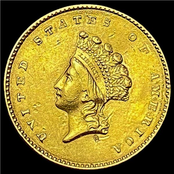 1854 Indian Princess Head Gold Dollar UNCIRCULATED