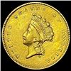 Image 1 : 1854 Indian Princess Head Gold Dollar UNCIRCULATED