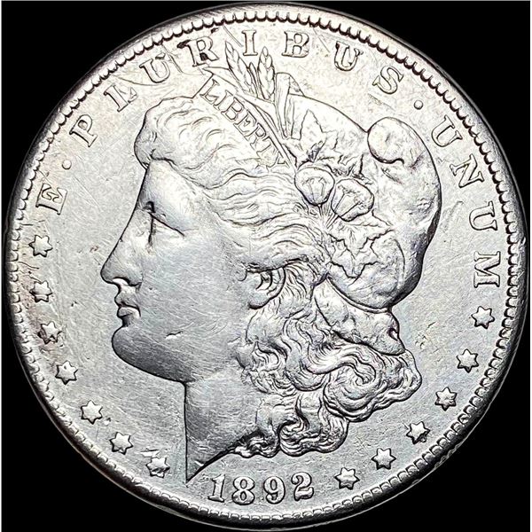 1892-CC Morgan Silver Dollar NEARLY UNCIRCULATED