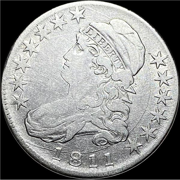 1811 Capped Bust Half Dollar LIGHTLY CIRCULATED