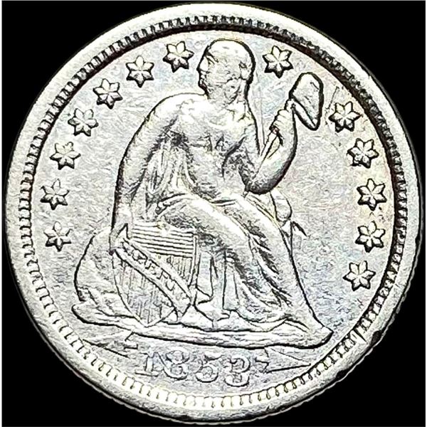 1853-O Seated Liberty Dime NEARLY  UNCIRCULATED
