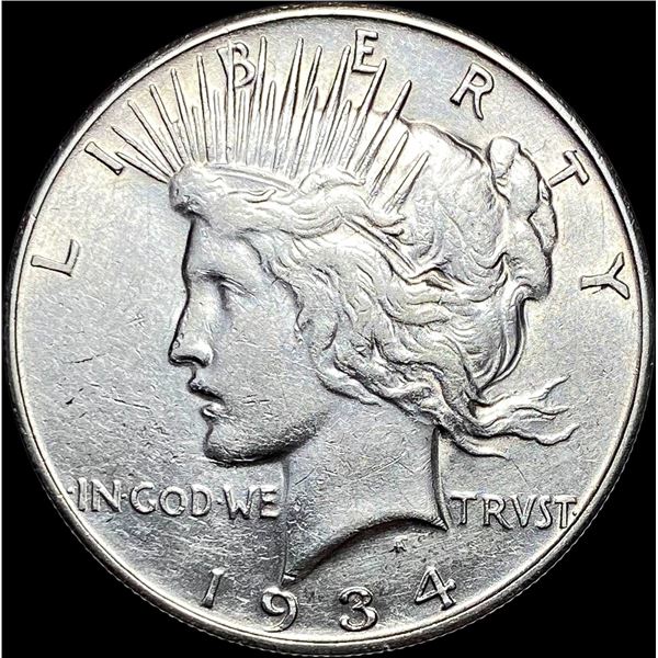 1934-S Silver Peace Dollar CLOSELY  UNCIRCULATED