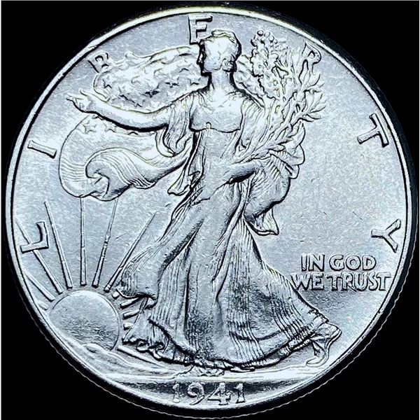 1941 Walking Liberty Silver Half Dollar GEM  BU