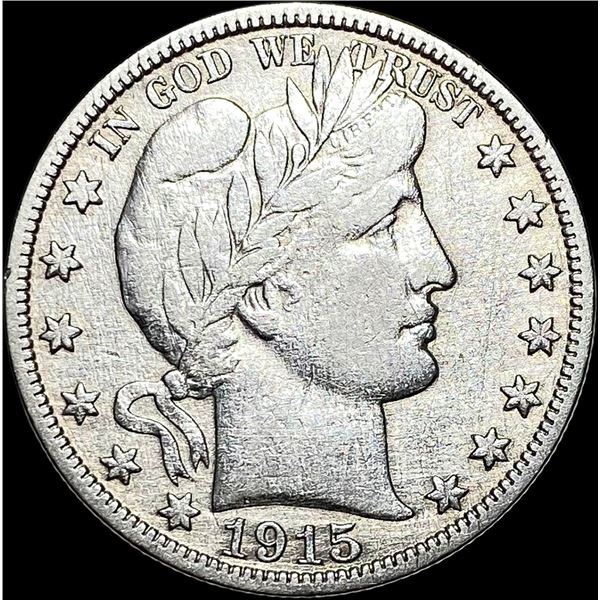 1915-S Silver Barber Half Dollar NEARLY  UNCIRCULATED