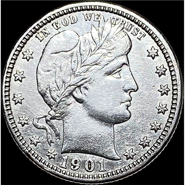1901-O Barber Quarter CLOSELY UNCIRCULATED