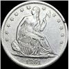 Image 1 : 1861-S Seated Liberty Half Dollar CLOSELY  UNCIRCULATED