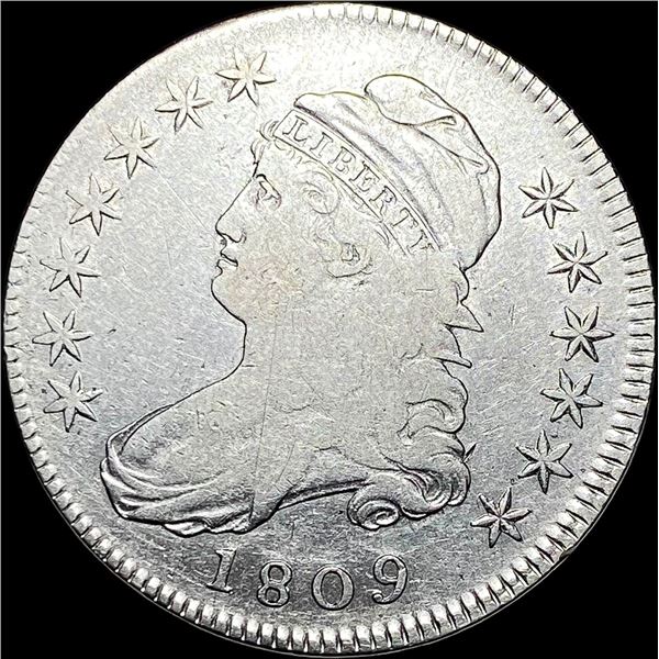 1809 Capped Bust Half Dollar LIGHTLY  CIRCULATED