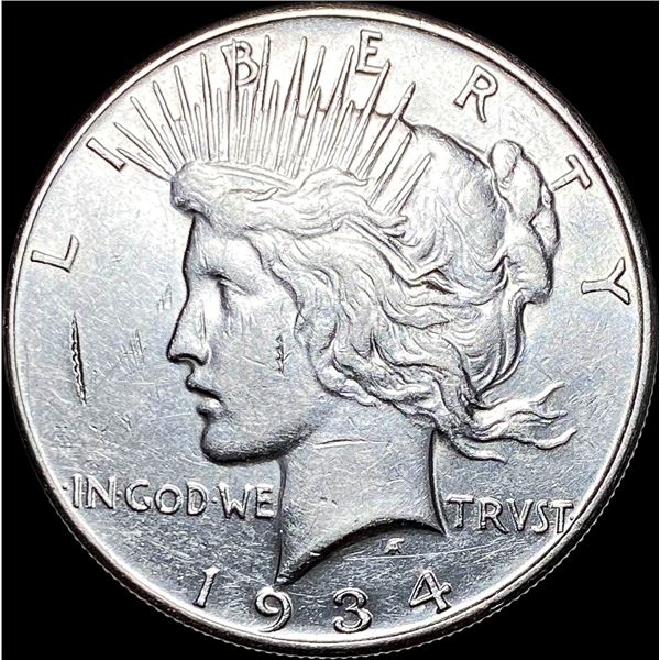 1934-S Silver Peace Dollar CLOSELY  UNCIRCULATED
