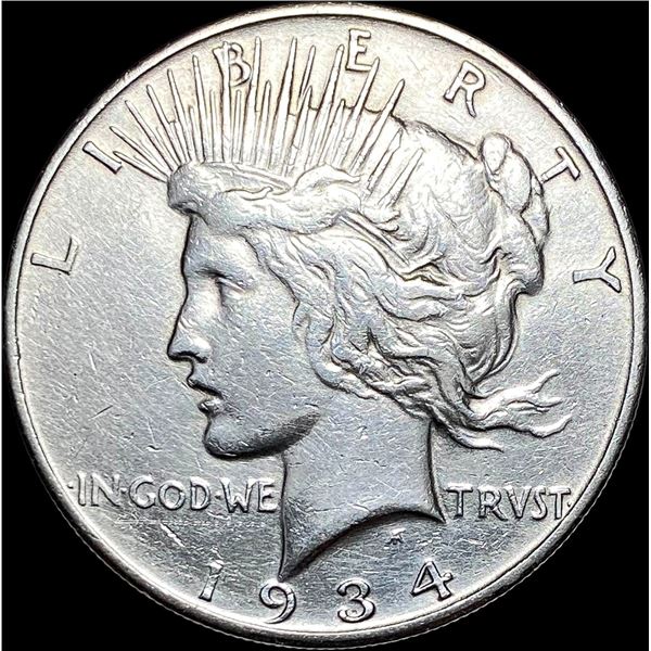 1934-S Silver Peace Dollar CLOSELY  UNCIRCULATED