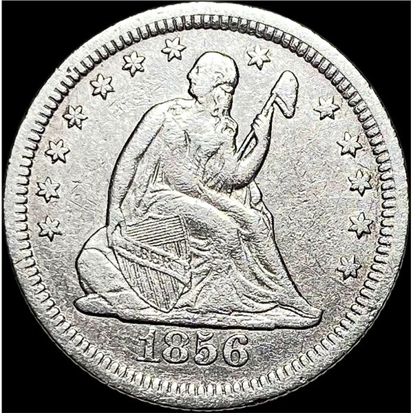 1856 Seated Liberty Quarter LIGHTLY  CIRCULATED