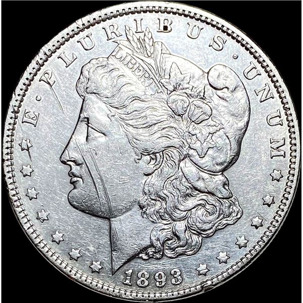 1893 Silver Morgan Dollar CLOSELY  UNCIRCULATED