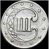 Image 2 : 1853 Silver Three-Cent Piece CLOSELY  UNCIRCULATED